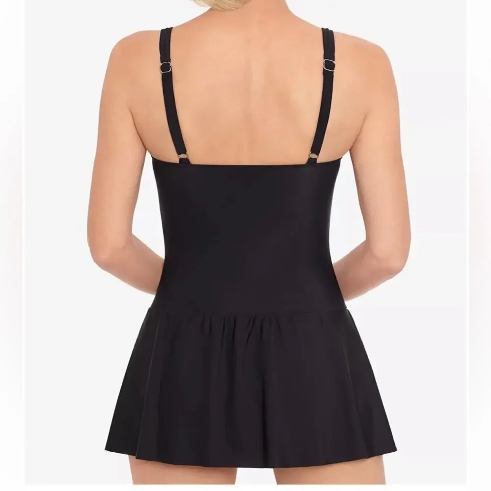 Swim Solutions NWT Tummy Control Skater Swimdress Women 16 - Picture 15 of 15